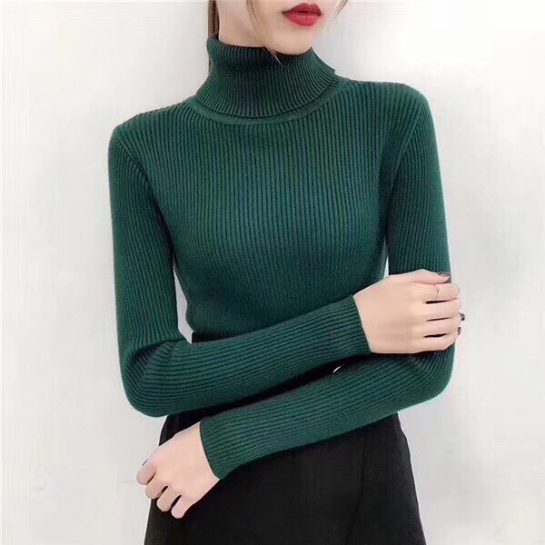 Áo Len Cổ Lọ Mềm, Ấm Thời Trang