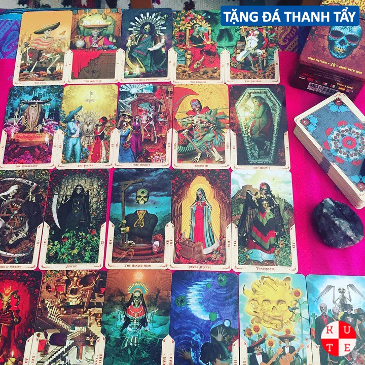 Bài Tarot Santa Muerte Tarot 78 Lá Bài Tặng File Tiếng Anh Và Đá Thanh Tẩy C19