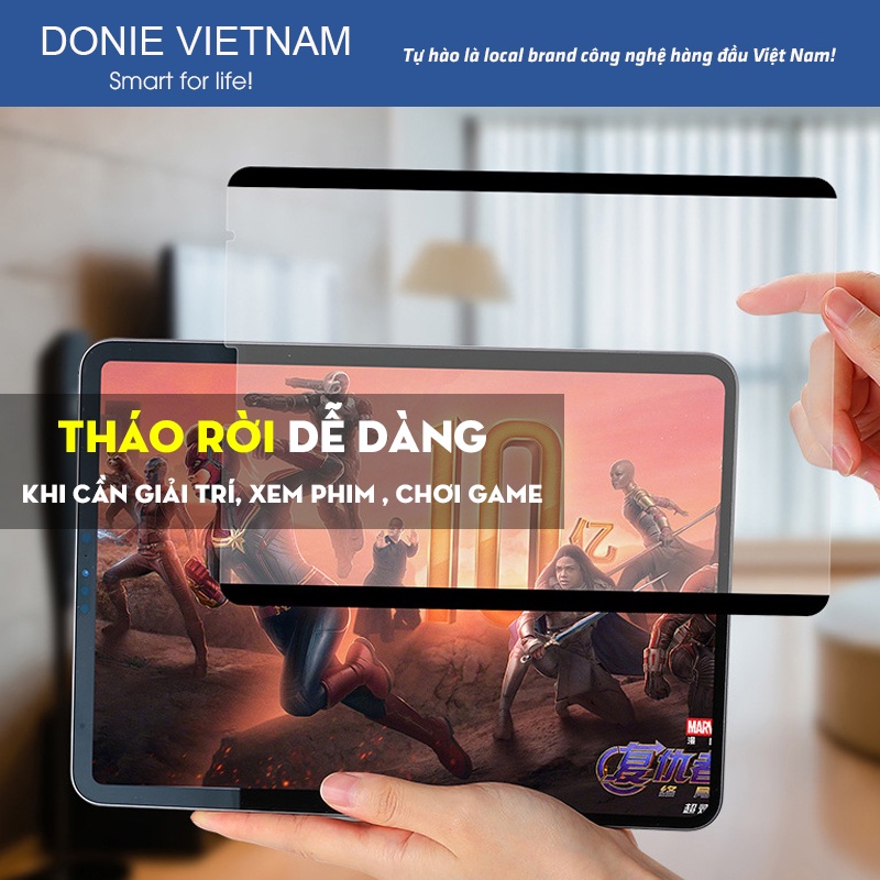 Miếng Dán Màn Hình Paperlike Nam Châm Nhật Bản Cho Ipad Chống Vân Tay, Chống Chói Ipad Pro 11 12.9 Air 5 4 Gen 7 8 9