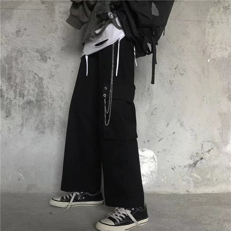 Quần vải suông kaki ống rộng Hàn Quốc TILAA FASHION QR002