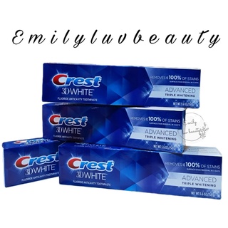Kem đánh răng Crest 3D White Advanced Triple Whitening 158g
