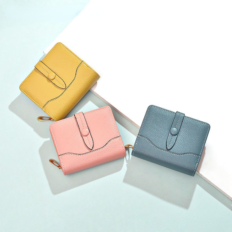 Ví Da Ngắn Mini Thời Trang Cho Nữ