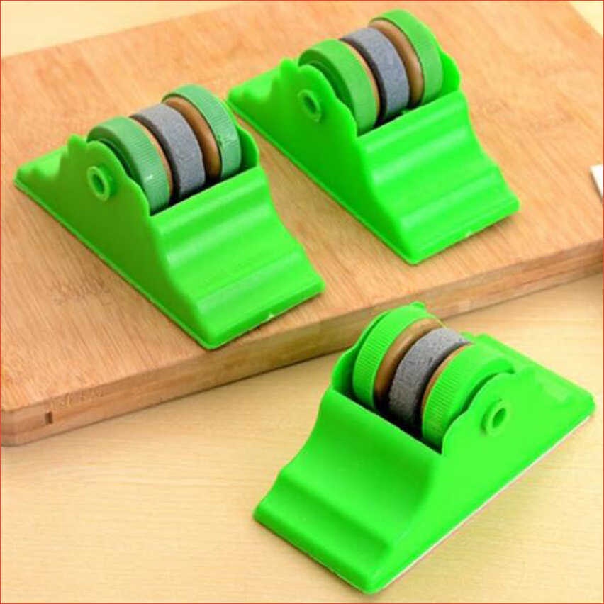 Dụng cụ đá mài dao kéo xanh lá, thiết kế nhỏ gọn dễ dàng sử dụng, sắc bén nhanh chóng hiệu quả