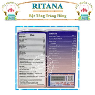 RITANA (H/60V) - VIÊN DƯỠNG TRẮNG DA