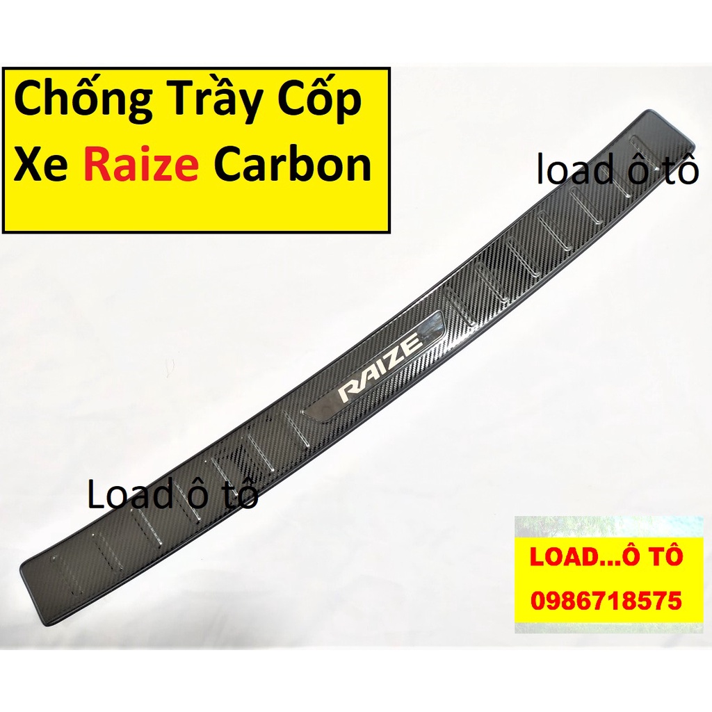 Chống Trầy Cốp Ngoài Xe Toyota Raize 2022 Mẫu Carbon Cao Cấp