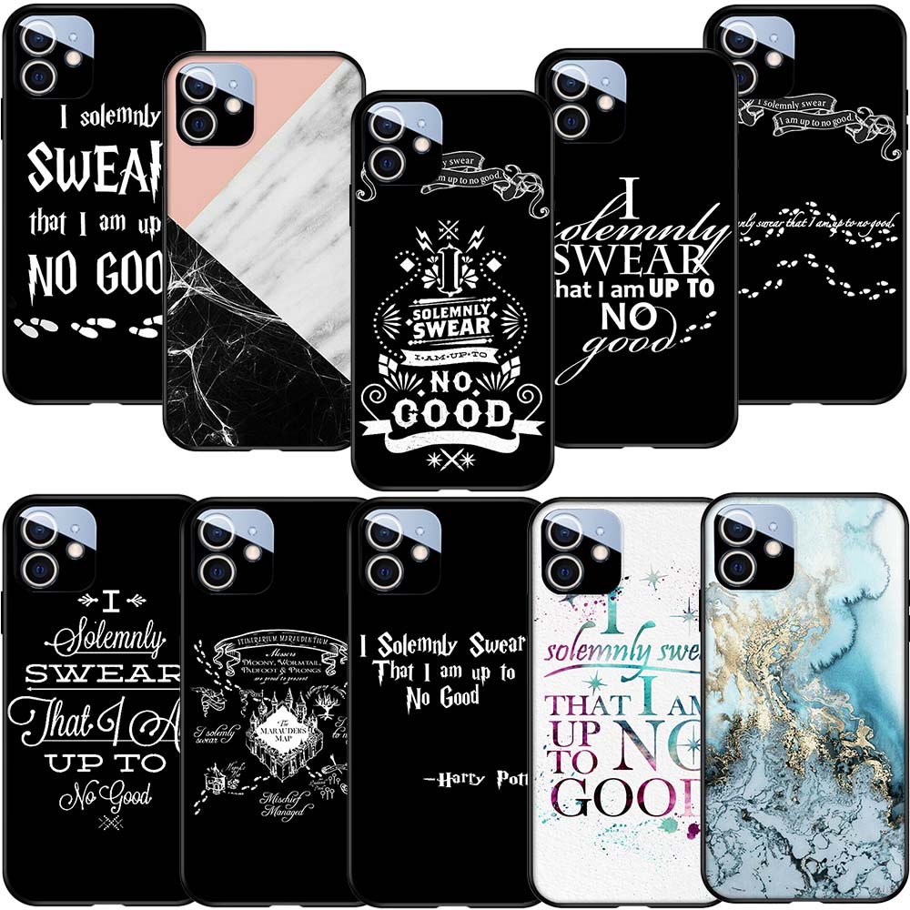 Ốp Điện Thoại TPU Silicon Mềm Màu Đen Hình harry potter Cho iPhone 5s SE 2020 7 8 Plus YI39