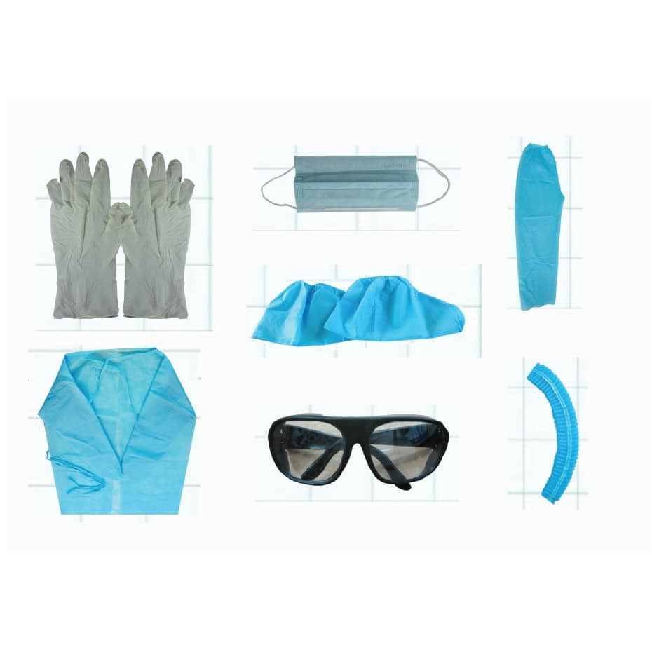 Set trang phục chống dịch 7 món - Hàng công ty