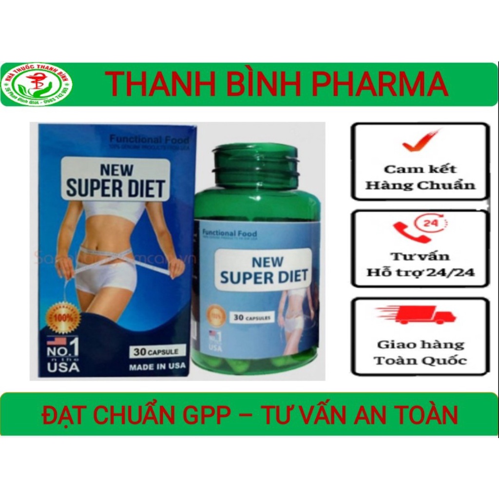 NEW SUPER DIET-NHẬP KHẨU MỸ-GIÚP GIẢM CÂN AN TOÀN HIỆU QUẢ-TPCN