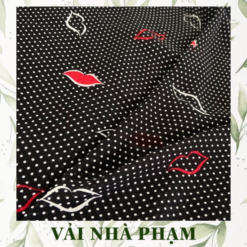 VOAN TẰM HOẠ TIẾT BI NỀN ĐEN - KHỔ VẢI 1.5M - VẢI NHÀ PHẠM