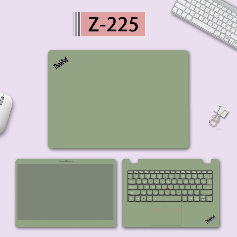 Miếng Dán Màu Trơn Họa Tiết Sợi Carbon Đơn Giản Cho Lenovo ThinkPad X1 P15v / E15 / E14 S2 Gen6 E480 T14 Sharp 15.6 "