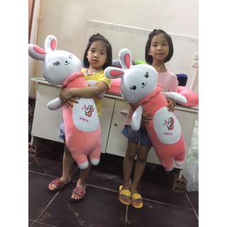 Gấu bông cho bé gái thỏ hồng thỏ love 110cm