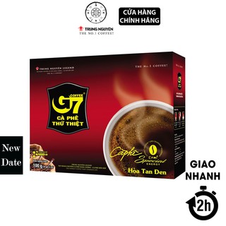 Trung Nguyên Cà phê G7 hòa tan đen - Hộp 15 gói 2gr