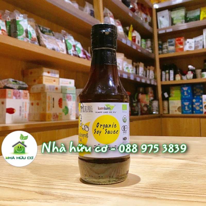 Nước tương đậu nành hữu cơ Lumlum - Organic Soy Sauce - Date: 12/10/2023 - Nhà Hữu Cơ