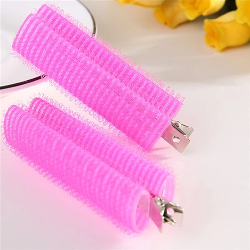 Korean DIY Bangs Hair Root Fluffy Hair Clips/ Self-adhesive Lazy Hair Rollers/ Portable Curling Tube Clips/ Women Hair Styling Tool