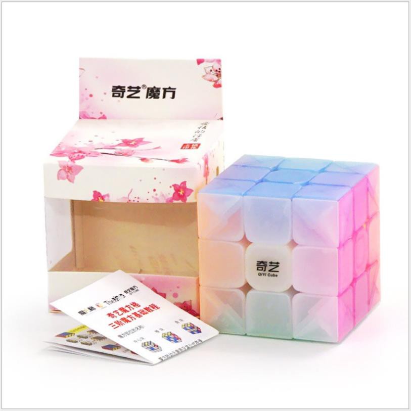 Rubik Jelly 3x3 - Rubik màu thạch anh