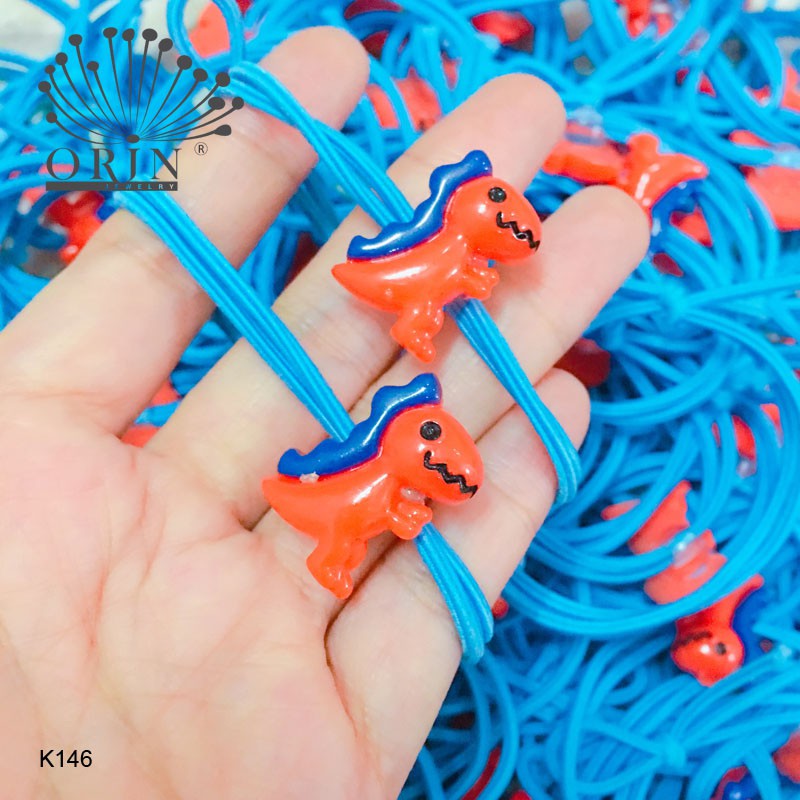 Chun buộc tóc khủng long nhiều màu K145 K146 K147 K148 K149