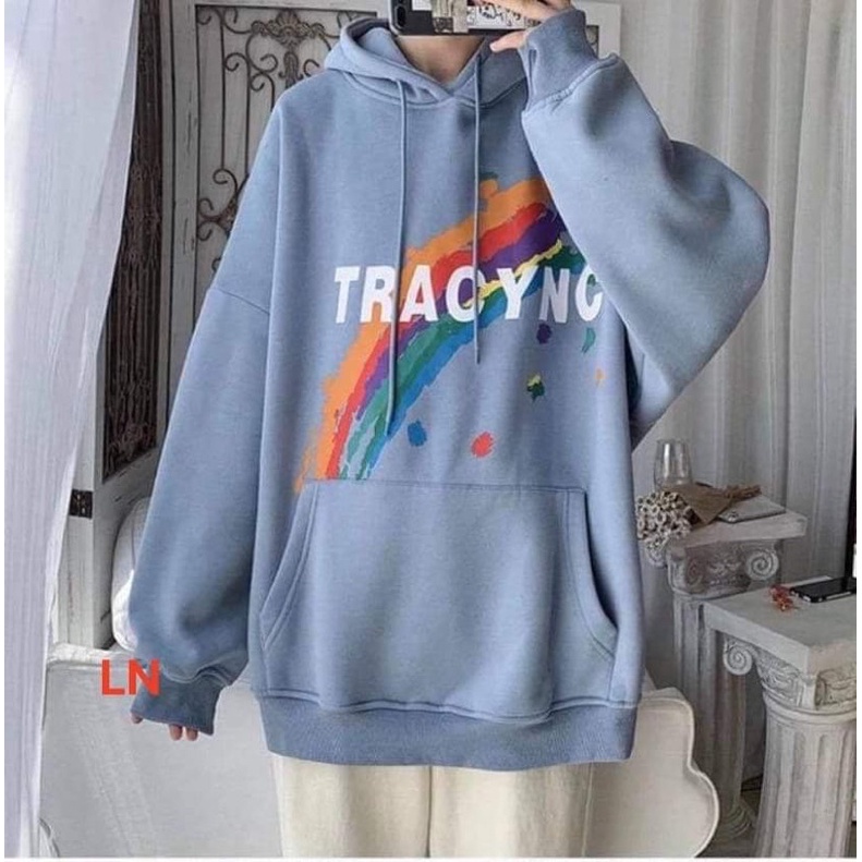 Áo hoodie 5D cầu vồng LN11