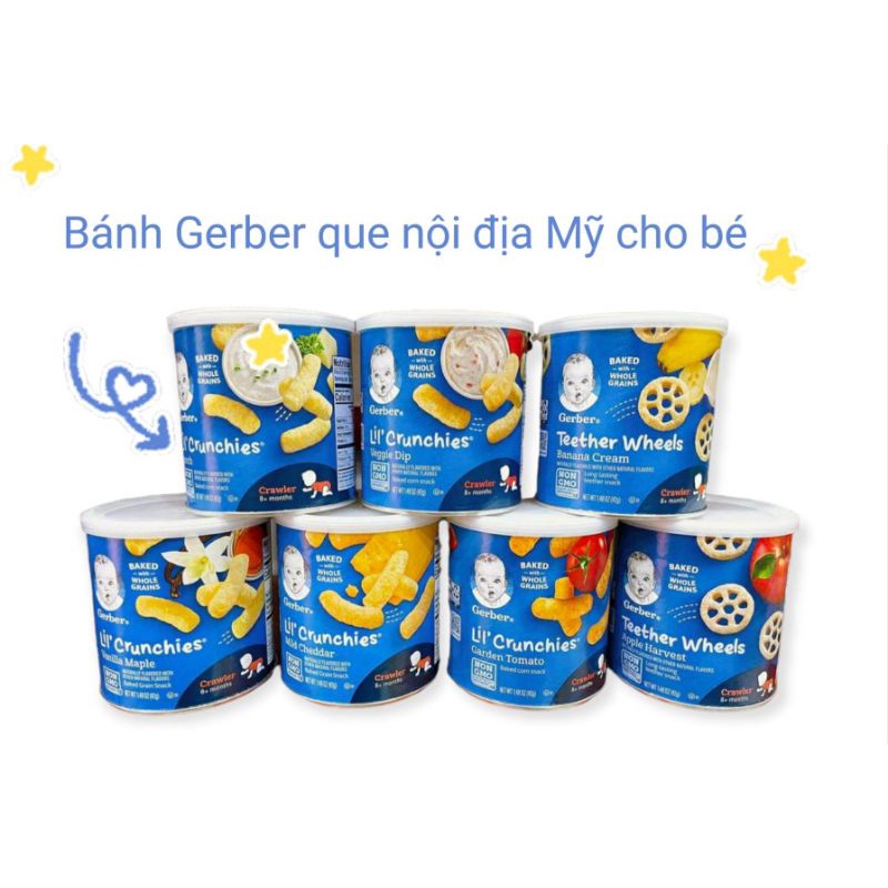 Bánh ăn dặm Gerber lùn dạng que cho bé