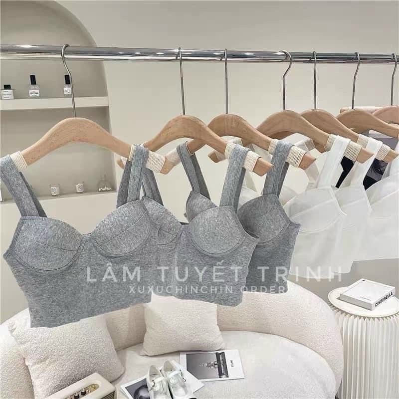 Áo hai dây to bản 667 có mút ngực không gọng gợi cảm Bống Chic