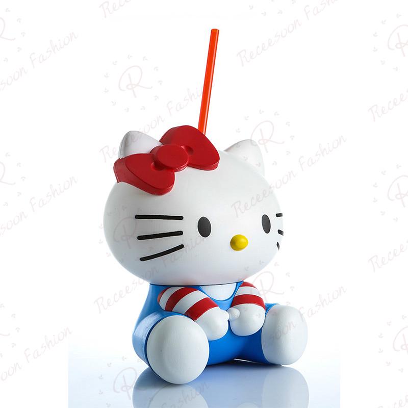 Bình nước Hello Kitty kèm ống hút