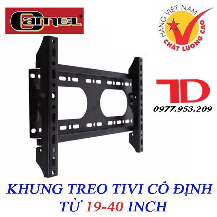Khung treo TIVI cao cấp cố định từ 19-40 inch Camel CMT40