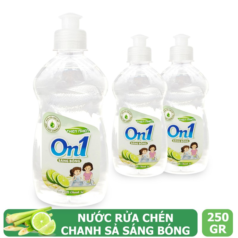 Nước rửa chén On1 dung tích 250g - Nhiều mùi hương - Sạch bóng vết dầu mỡ