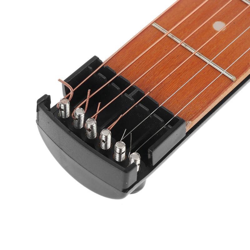 Mô Hình Đàn Guitar Bỏ Túi 4 Phím Màu Đen Phong Cách Vintage