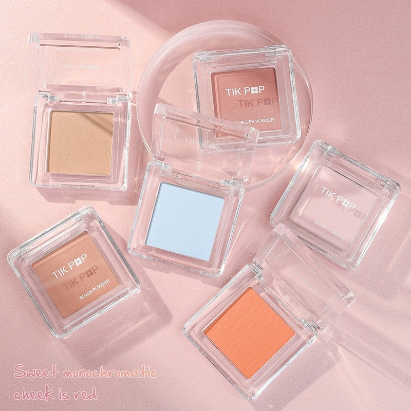 Phấn Má Hồng Dạng Bột Chiết Xuất Việt Quất Tạo Khối Trang Điểm Bắt Sáng Tự Nhiên