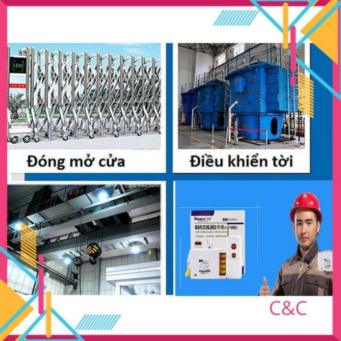 [CHỨC NĂNG HỌC LỆNH]Công tắc điều khiển bật tắt máy bơm nước từ xa 30A/220V khoảng cách 1Km 2 điều khiển 6220ZRD- HONEST