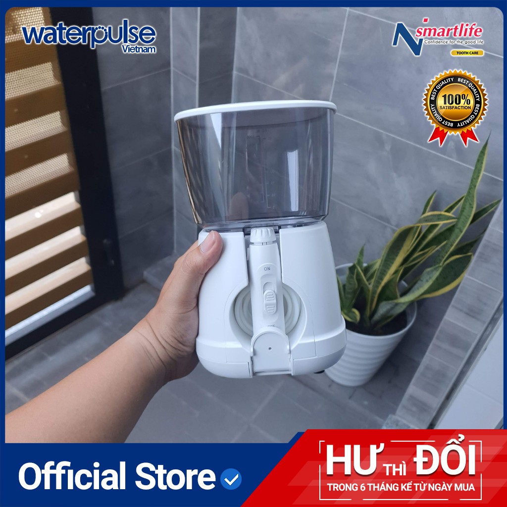 Máy tăm nước Waterpulse V700 cho người răng niềng, răng sứ, Implant răng giúp hạn chế mảng bám, viêm nướu