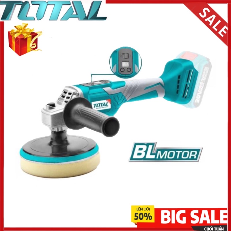 TOTAL Máy đánh bóng dùng pin Lithium 20V TAPLI2001