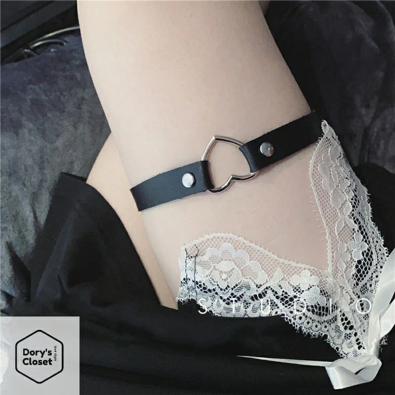 Vòng Đeo Đùi Bằng Da Co Giãn và Choker Da Cosplay Gợi Cảm | BigBuy360 - bigbuy360.vn
