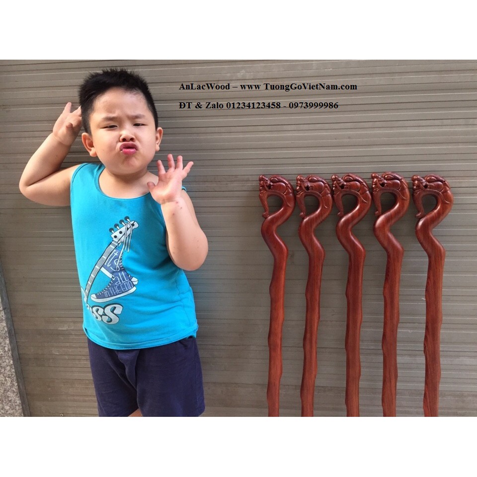 Gậy Ba Toong - Gậy Rồng Gỗ Cẩm Hồng - Giá 650,000 đ/gậy