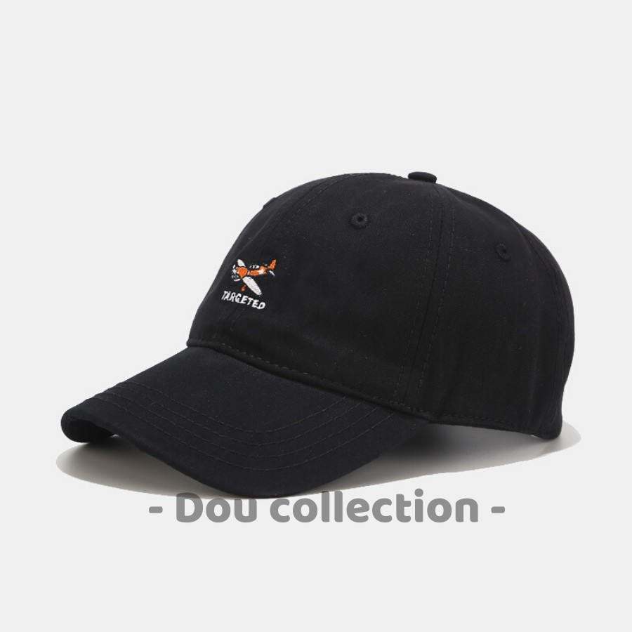 [Nowship2h] Mũ Lưỡi Trai (Nón Kết) Unisex Thiêu Logo Máy Bay Targeted - Chất Liệu Cotton - Mã NV025