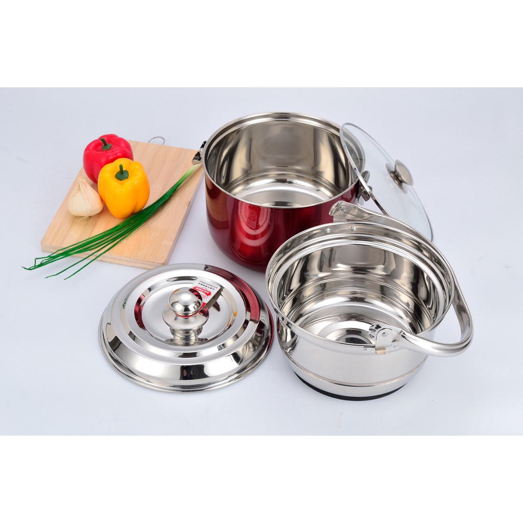 Nồi ủ 7lít nấu chậm giữ nhiệt chân không đa năng inox SU304 nhập khẩu cao cấp. Mua 1 tặng 4