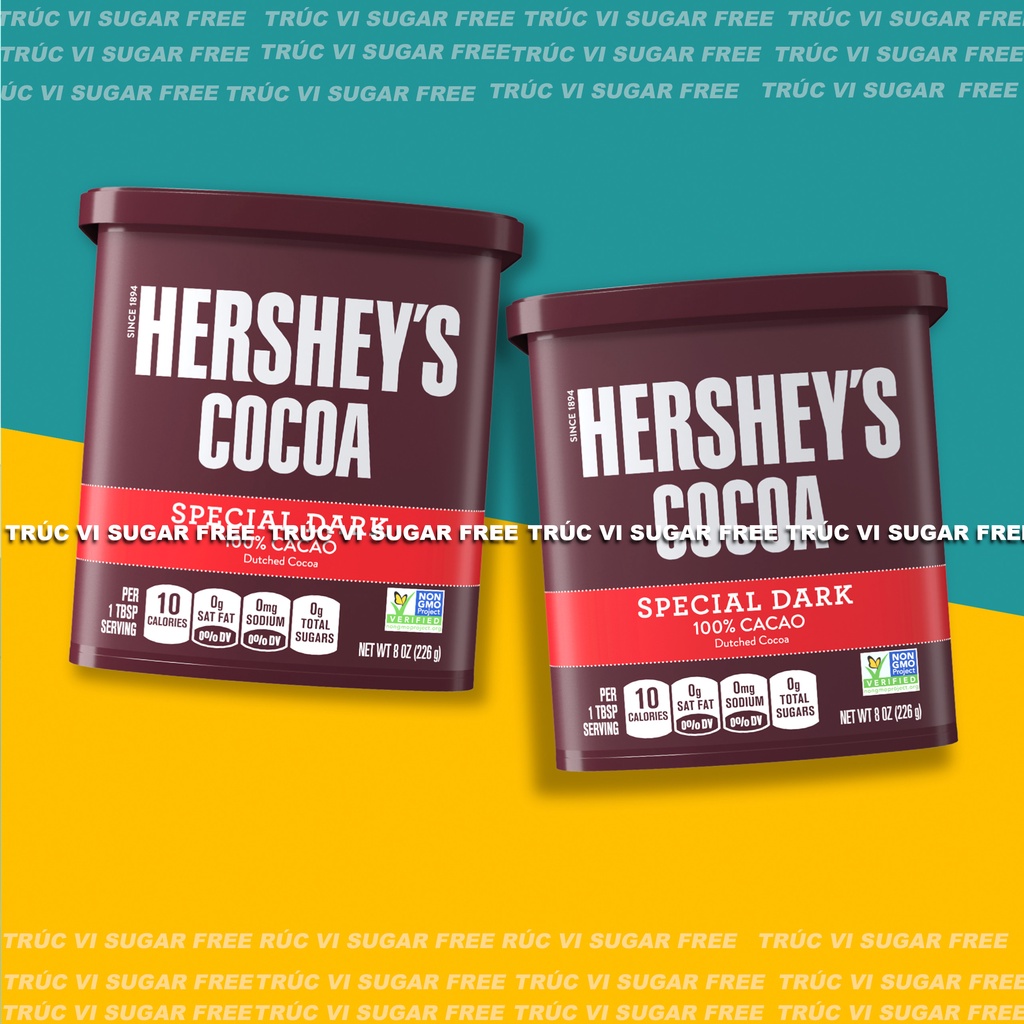 Cacao bột Nguyên chất Hershey’s (eat clean ,keto , gymer , không đường )