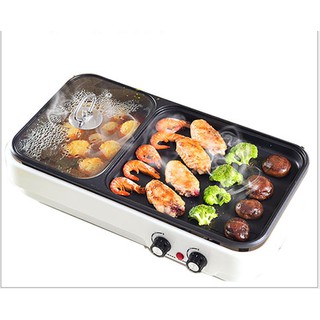 Nồi lẩu nướng cao cấp 2 ngăn công nghệ cao