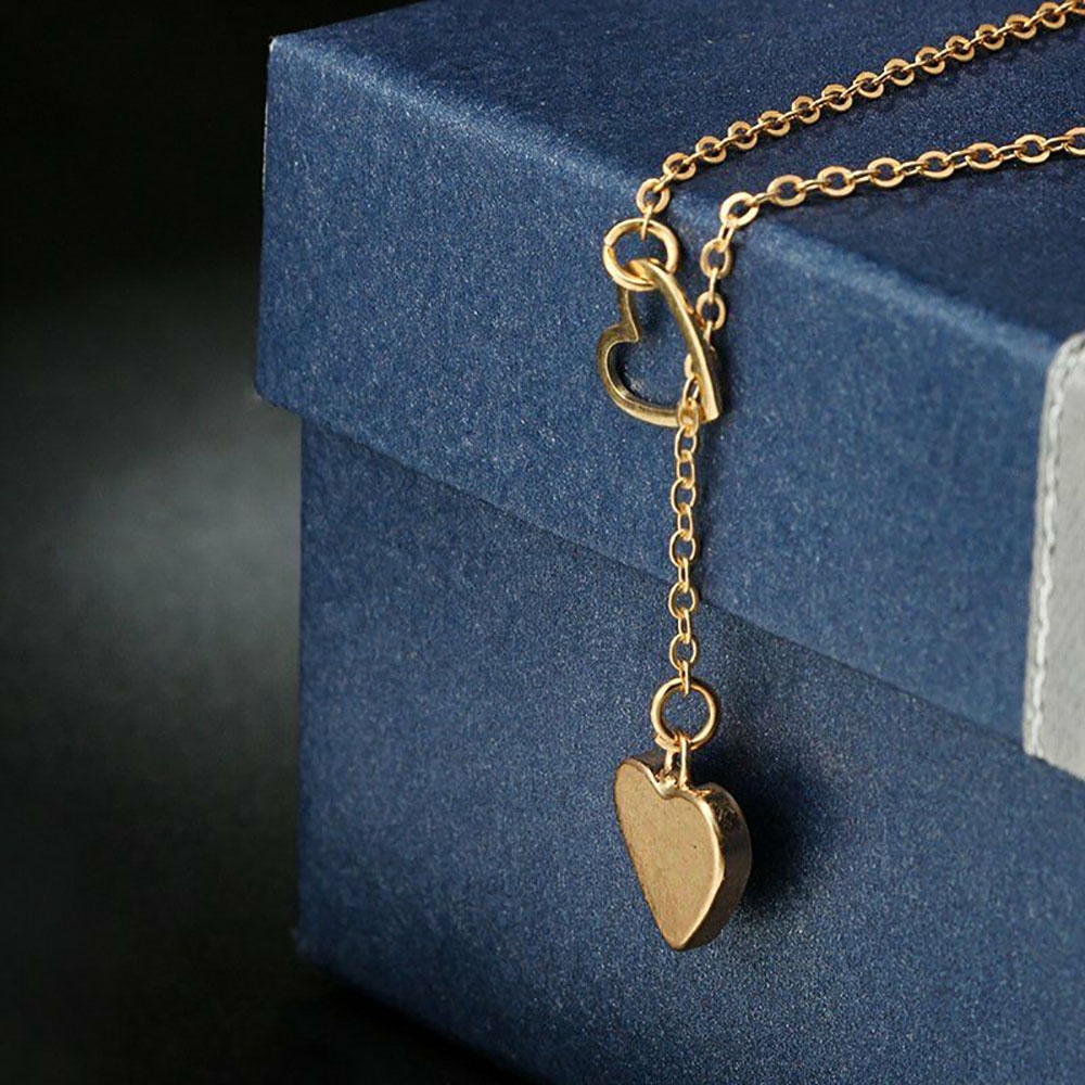 Dây Chuyền Choker Nhiều Lớp Mặt Hình Trái Tim Thời Trang Cho Nữ