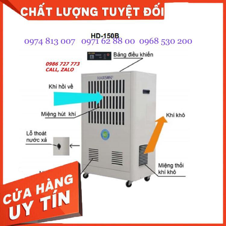 Máy hút ẩm công nghiệp Harison HD150B, Máy hút ẩm thái lan Giá cực Rẻ