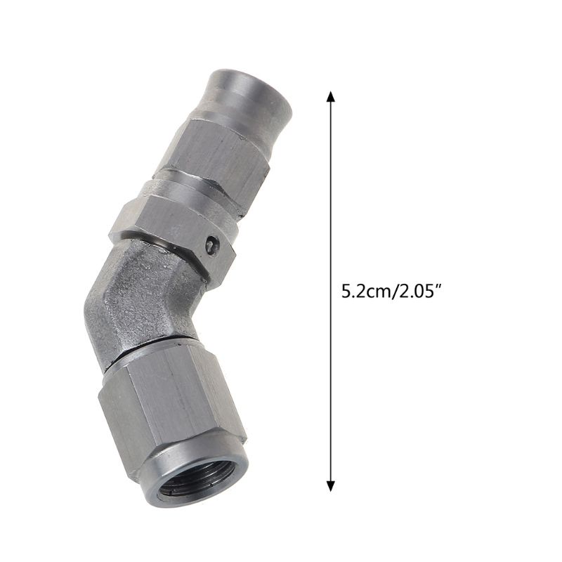 Ống phanh tùy chỉnh độ lắp bằng thép không gỉ PTFE AN -3 AN3 JIC 45 độ