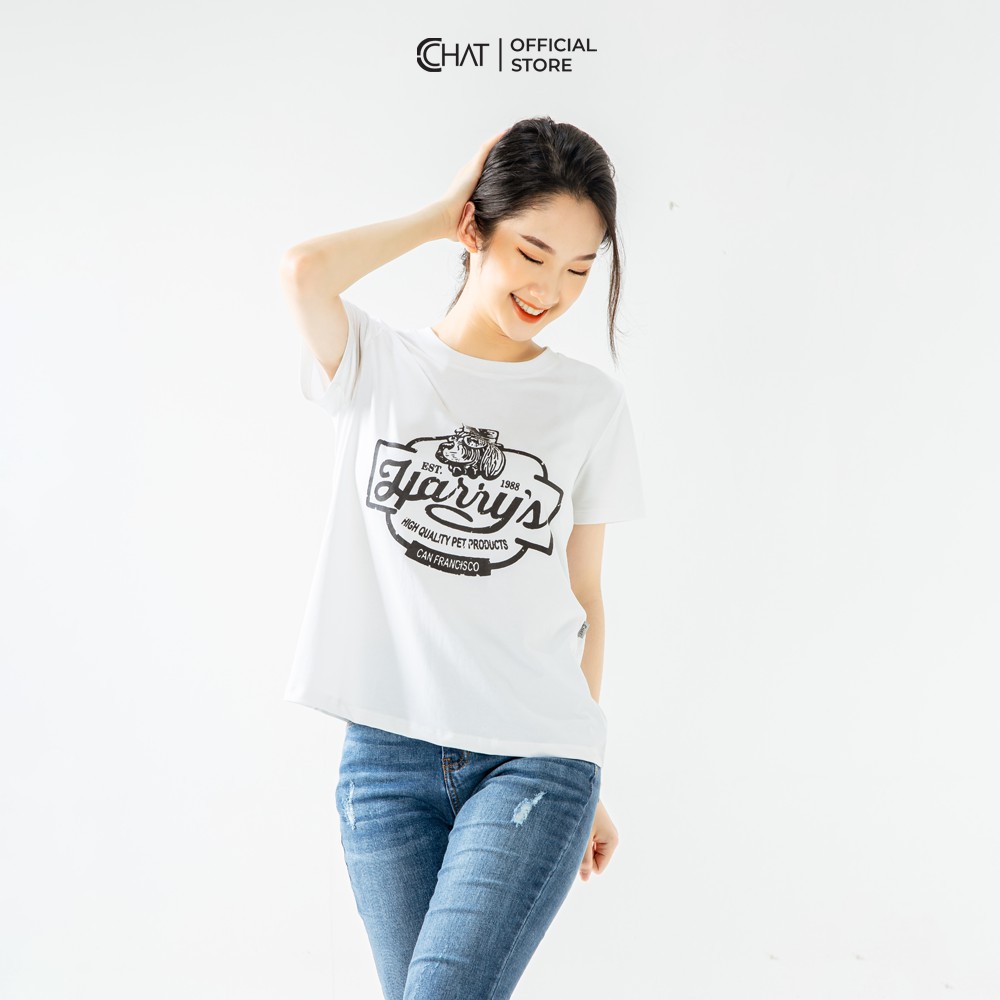 Áo thun nữ T-shirt in Harry CCHAT