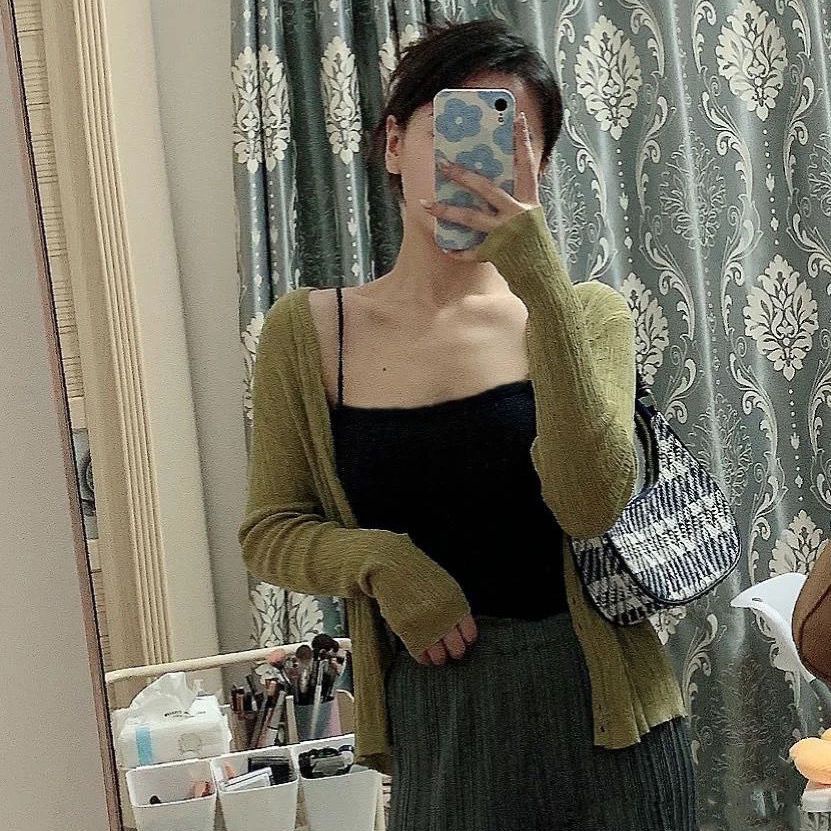 Oeteo Túi Xách Đeo Vai Vải Bạt Họa Tiết Kẻ Sọc Có Khóa Kéo Cho Nữ