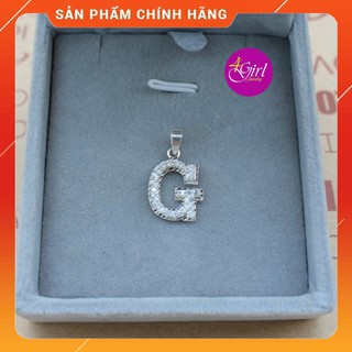 [Bạc 925] Dây chuyền bạc nữ + mặt dây chuyền chữ G (1,5cmx1,2cm)