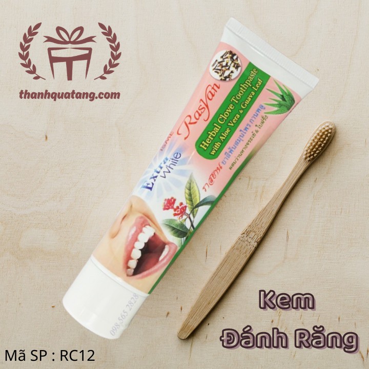 Kem Đánh Răng Thảo Dược Rasyan 100gr Giảm Vết Ố Vàng Cho Răng Trắng Sáng