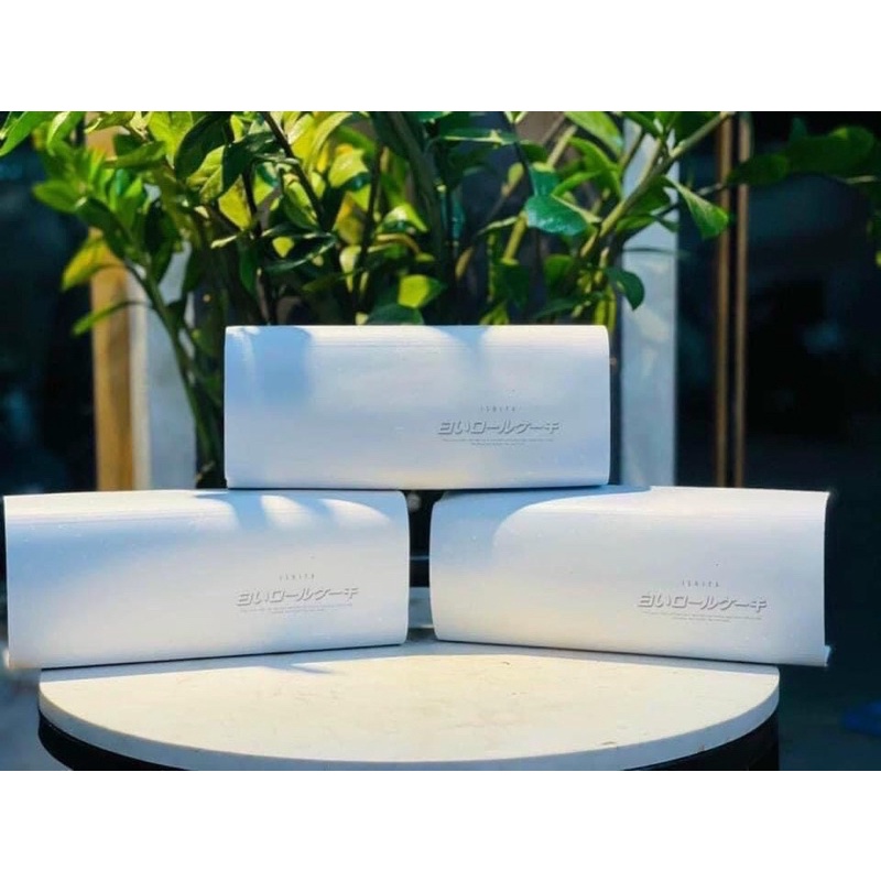 Bánh bông lan cuộn kem tươi Socola trắng Shiroi Kobito Nhật Bản mềm mịn thơm ngon - ổ 500 gram