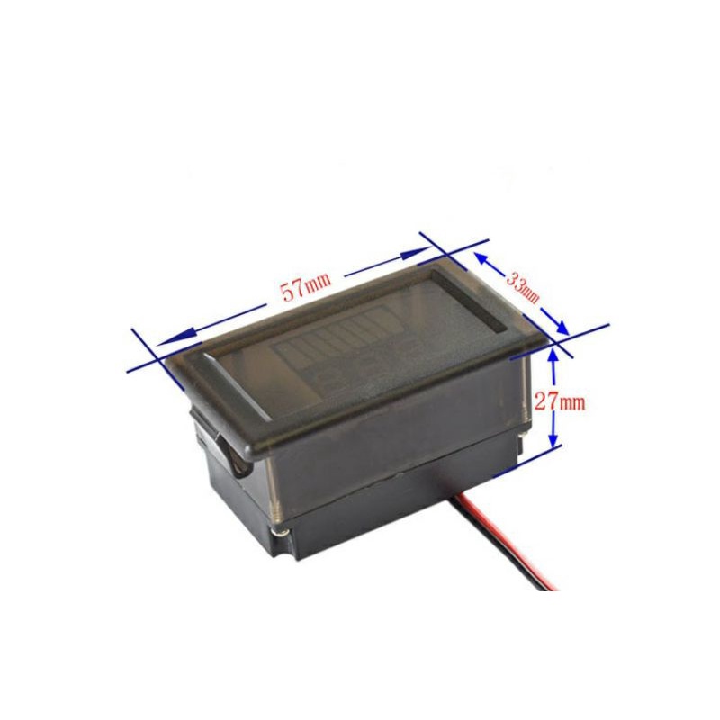 Achun.vn - ĐỒNG HỒ ĐO NHIÊN LIỆU XE ĐIỆN ẮC QUY LITHIUM 12V 24V 36V 48V 60V MÀN HÌNH KỸ THUẬT SỐ