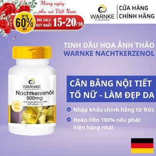 [Nhập khẩu Đức] Tinh dầu hoa anh thảo 100 viên 500mg – Làm đẹp da, cân bằng nội tiết tố, giảm mụn