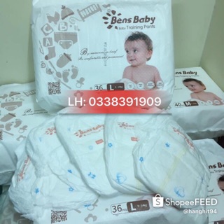 Tã quần Bens Baby M40/L36/XL32/XXL30