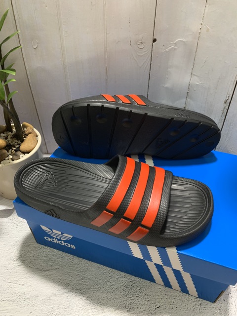 Dép đúc duramo quai ngang đúc 3 sọc chuẩn - hộp xịn