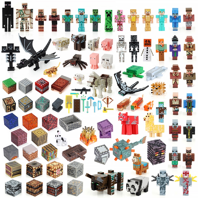 Bộ sưu tập mô hình Minecraft các nhân vật